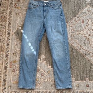 H&M Light Blue Straight-Leg Jeans